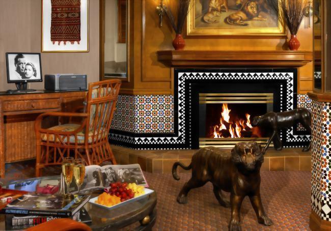 Unwind by the fire in Rick's Cafe